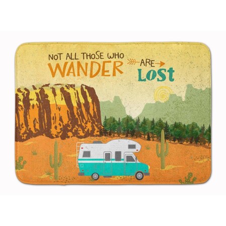 Carolines Treasures RV Camper Camping Wander Machine Washable Memory Foam Mat VHA3027RUG